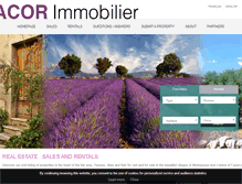 Tablet Screenshot of immobilier-acor.com